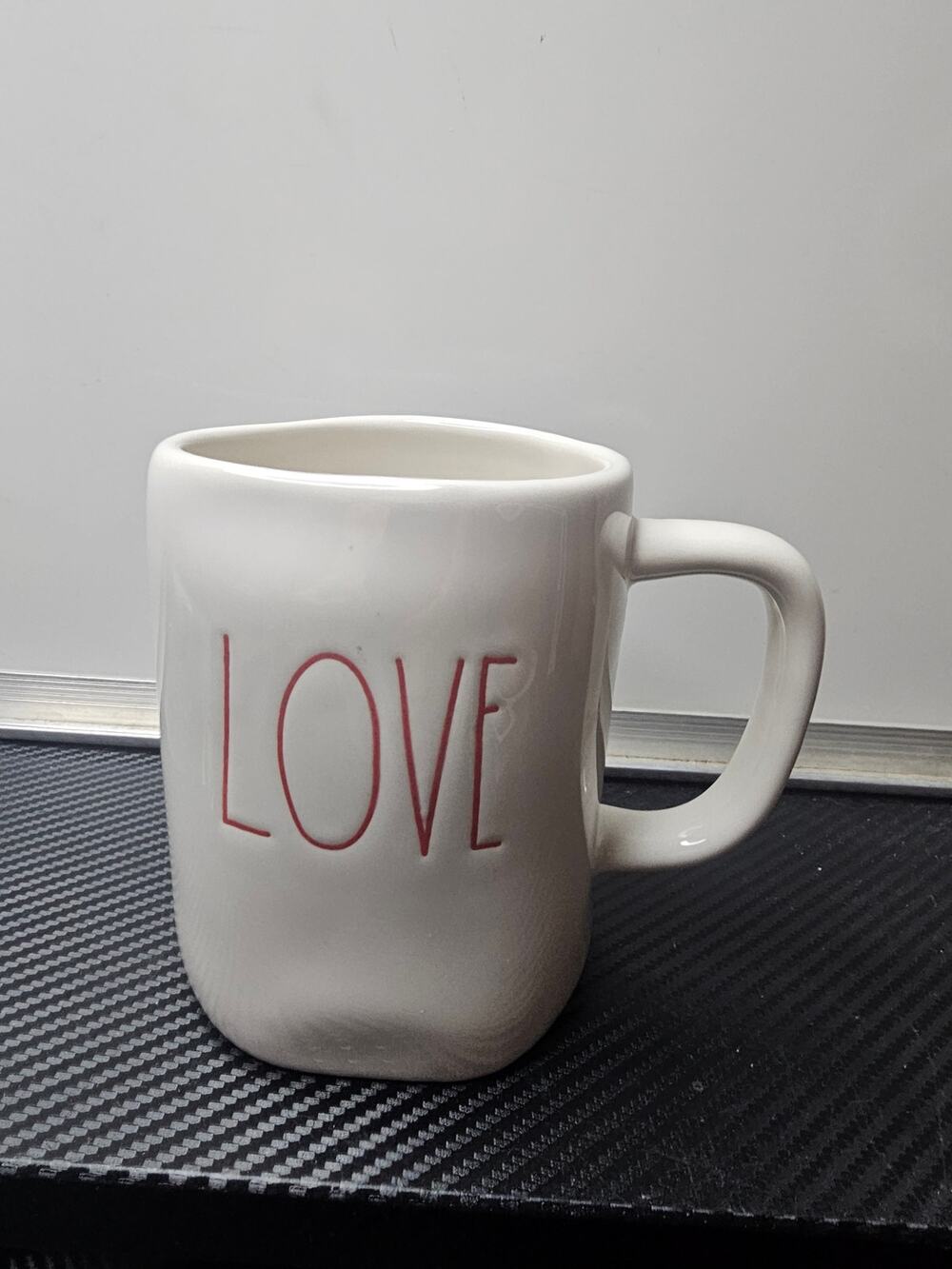 Rae Dunn LOVE Mug Red Letters Cup Coffee Tea Magenta Farmhouse Valentines Day